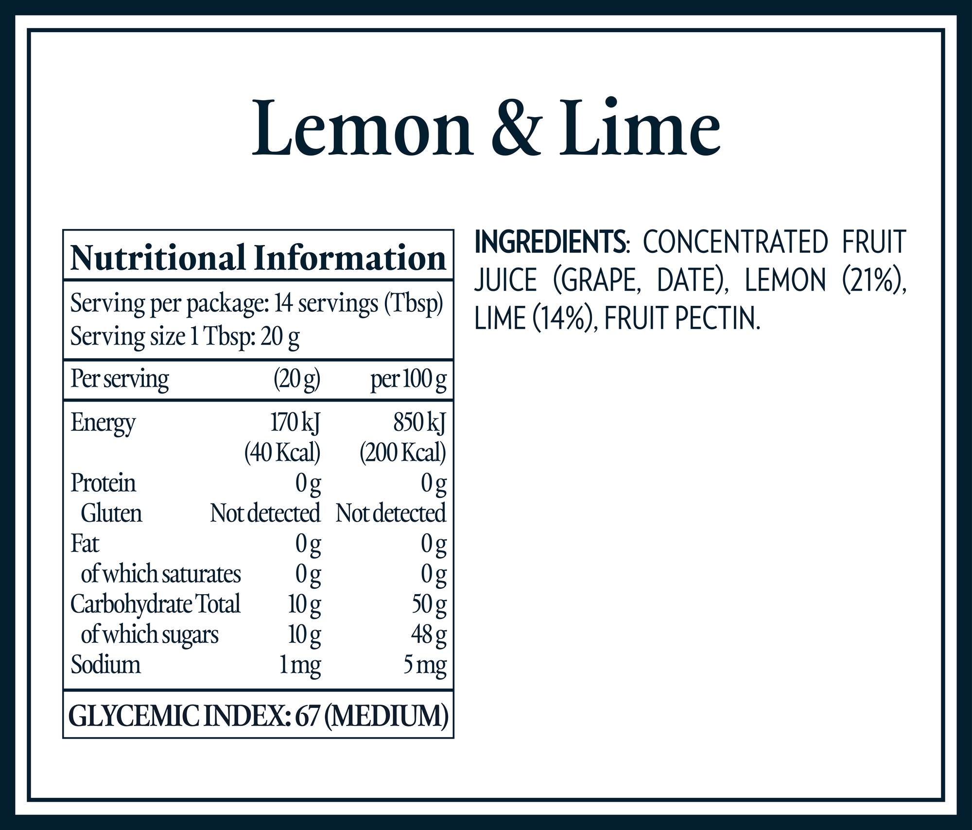 Nutrition Tables & Ingredients_AUS_lemon & lime
